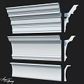 White Decorative Moldings With Various Architectural Designs For Interior Trim