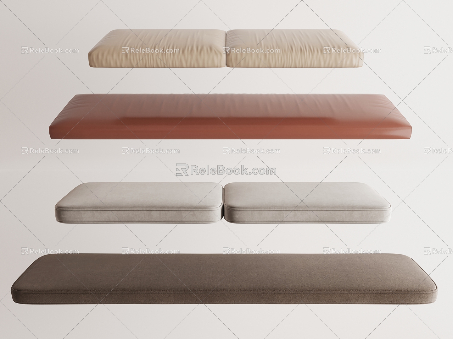 Cushion Bay Window Cushion 3d model