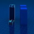 Urban Building Complex With Tall Structures Smaller Building And Blue Simple Design