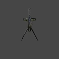 Rotary Magazine Rifle With Wooden Stock And Black Metal Tactical Design