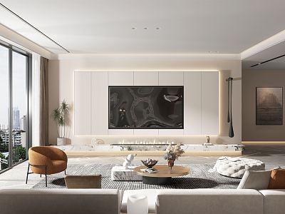 modern living room model