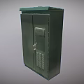 Green Metal Industrial Control Cabinet With Lockable Door And Ventilation Grille
