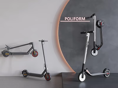 POLIFORM Electric Scooters With Modern Design And Foldable Wall Mounted Styles 3d model