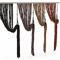 Macramé Curtains with Tassel Design in Different Colors for Home Decor
