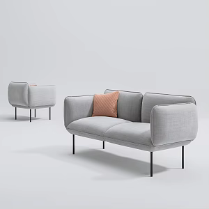 Modern Combination Sofa Combination 3d model
