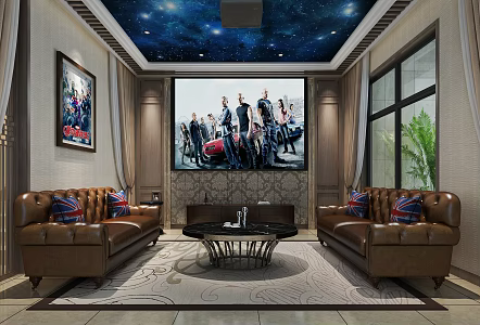 American Video Room 3d model