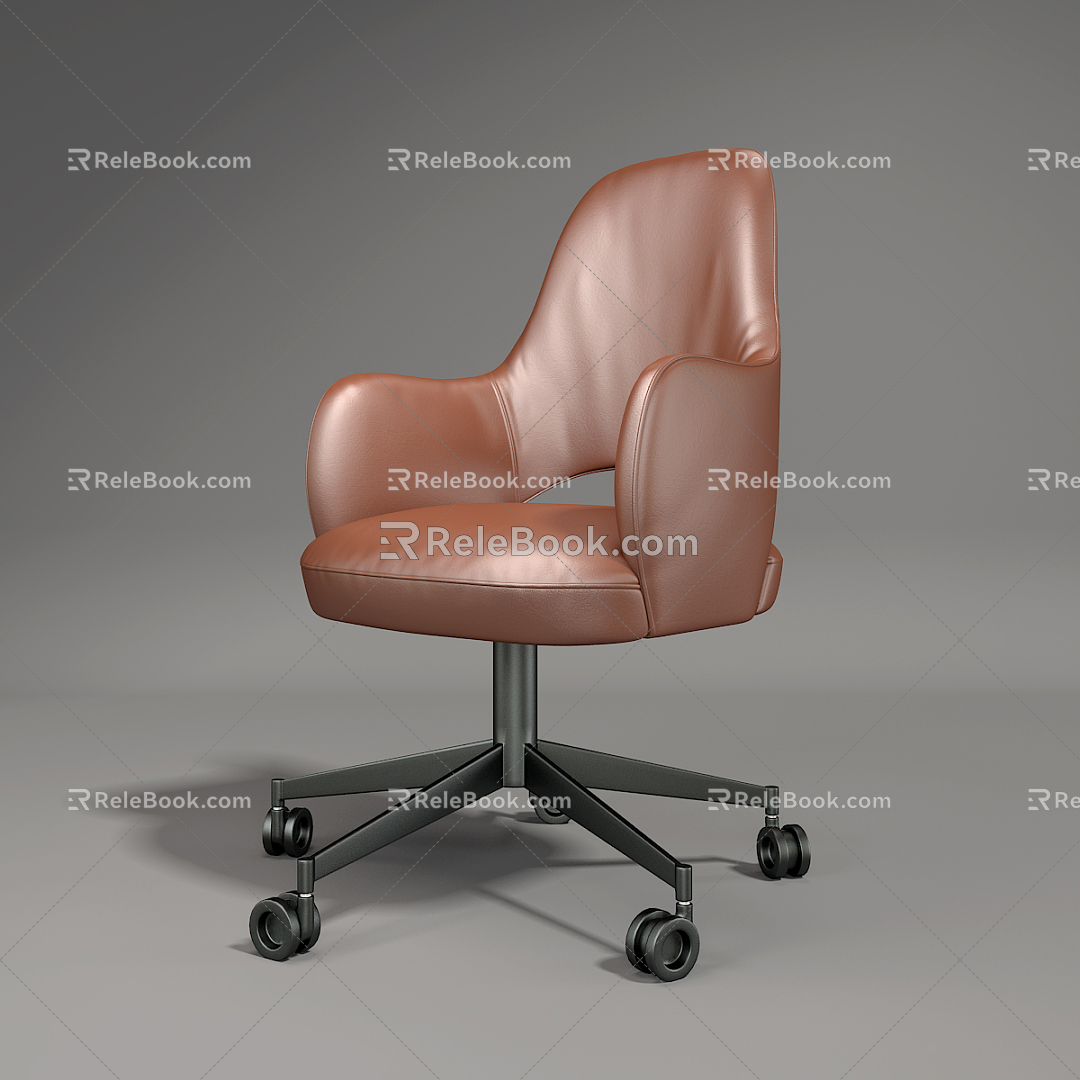 Leather Office Chair Modern Office Chair 3d model