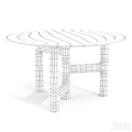 Bonaldo table suit 3d model