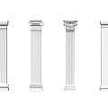European Roman Column Component Column 3d model