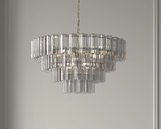 Modern chandelier 3d model