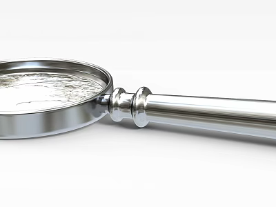 Tech Exhibition Hall Showcasing Interactive Magnifying Glass Tech Displays And Innovations 3d model