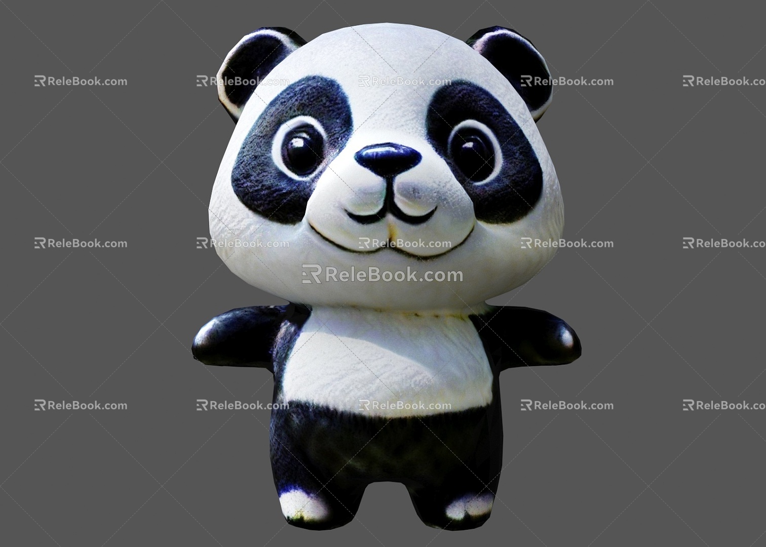 Panda Doll Toy Muppet Doll Panda Doll Bear Muppet Plush Toy Panda Pillow Animal Doll Doll Toy 3d model