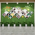 Modern photo wall 3d model