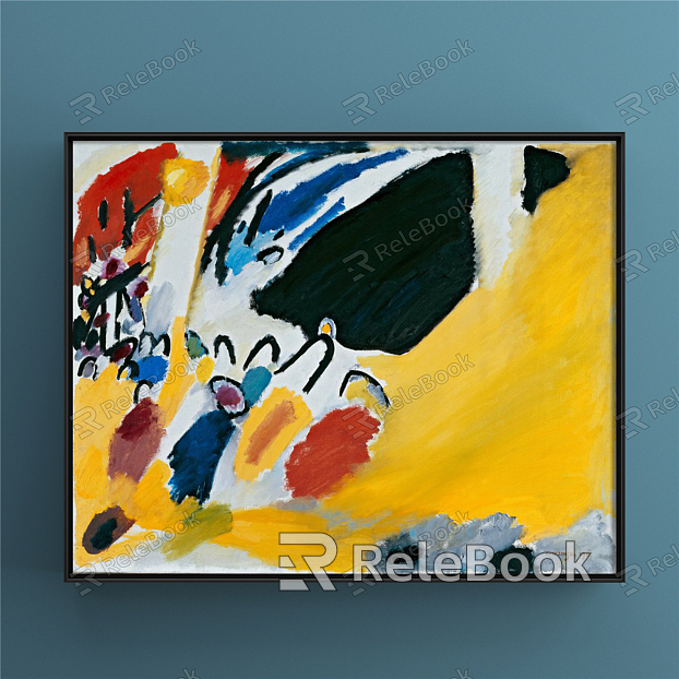 Modern abstract painting decorative hanging painting model