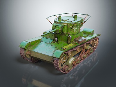 INDUSTRIAL LOFT TANKS MILITARY VEHICLES 3d model