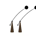 Nordic floor lamp decorative lamp 3d model