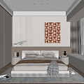 Master Bedroom Modern Bedroom 3d model