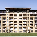 New Chinese-style Residential Building Classical Multi-storey Residence 3d model