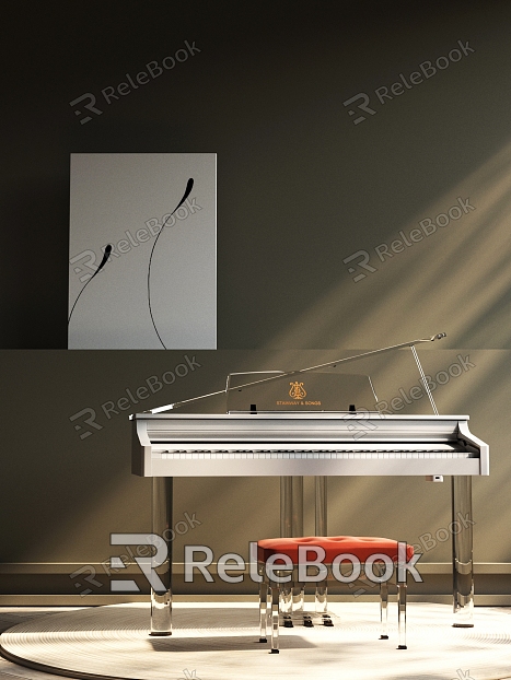 Piano Carpet Decorative Painting model