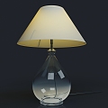 Table Lamp Night Lamp Glass Table Lamp 3d model