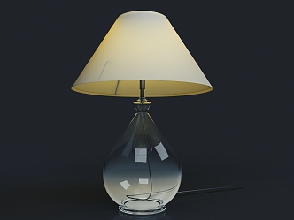 Table Lamp Night Lamp Glass Table Lamp 3d model