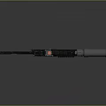 Detailed Modern Tactical Rifle Design with Scope Rail System and Suppressor