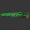 Green Jade Decorative Weapon With Golden Accents And Arrow Shaped Ends