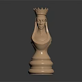 Modern Chess Board Game World Chess Queen 3d model