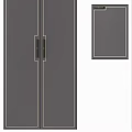 Modern Wardrobe Cabinet Collection In Gray With Sleek Design Different Sizes And Handles
