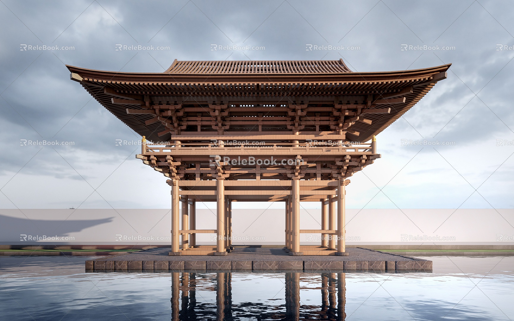 Chinese Architecture Frame Ancient Architecture Frame Ancient Architecture Frame Ancient Architecture Frame 3d model