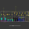 Modern Exhibition Booth Design With DDHU Logo Gray Wall And Green Plants