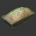 Freshly Baked Loaf of Bread with Golden Crust and Soft Interior Texture