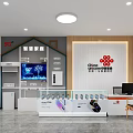 5G Smart Home Digital Store Showcasing Smartphones On Display Counter And Screens