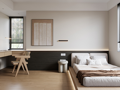 Modern Tatami Bedroom model