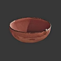 Handcrafted Terracotta Ceramic Tableware Set With Decorative Rim For Dining Use