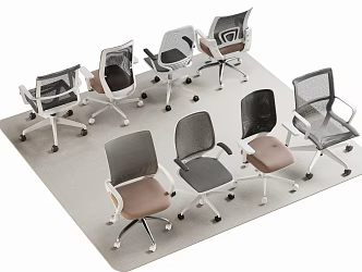 Modern Office Chair Computer Chair Swivel Chair 3d model