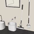 Modern mop pool mop pool mop pool mop pool basin faucet 3d model