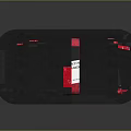 Packaged Fresh Raw Red Meat In Black Tray With Red Yellow Label Text