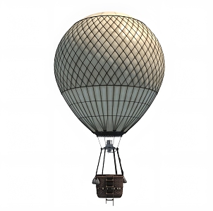 hot air balloon 3d model