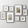 Decorative Photo Frame Combination 3d model