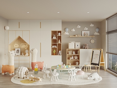 Children's Entertainment Room Children's Activity Room Children's Toys Children's Tables and Chairs Toy Room model