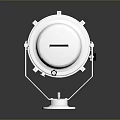 White SAKURA Industrial Mechanical Device With Stand And Control Knobs