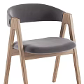 Modern Leisure Chair With Wooden Frame Beige Upholstered Seat And Gray Option