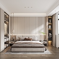 Modern Bedroom Home Decoration 3d model