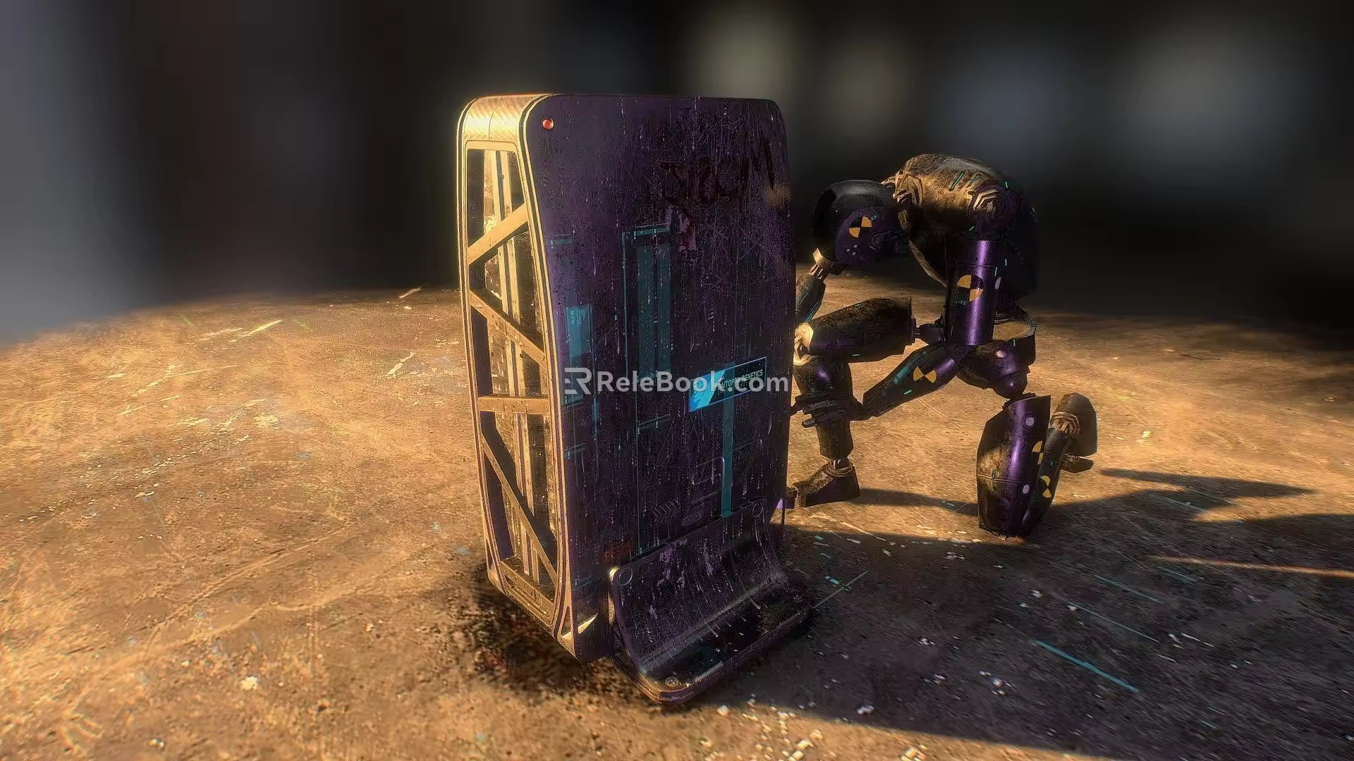Sci-fi portal robot 3d model