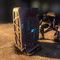 Sci-fi portal robot 3d model