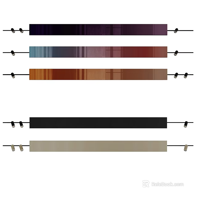 Modern Wall Lights with Multiple Color Options for Home Interior Lighting 3d model 