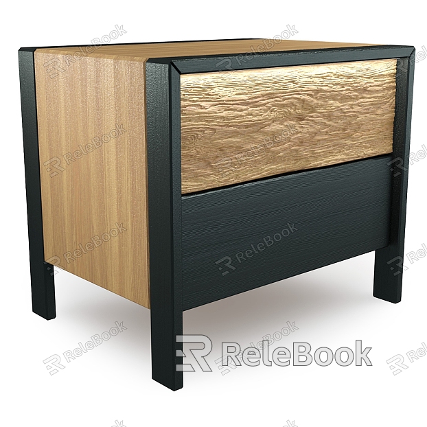 Nordic Simple Bedside Table Bedside Table Simple Cabinet Light Luxury Decorative Cabinet Low Cabinet Decorative Low Cabinet model