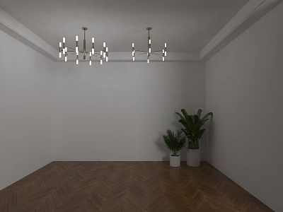 Modern chandelier 3d model