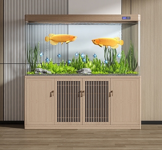 New Chinese Fish Tank 3d model